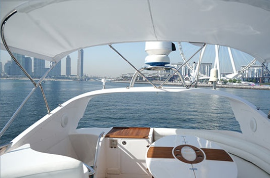 Engagement party on 55ft luxury yacht flybridge in Dubai